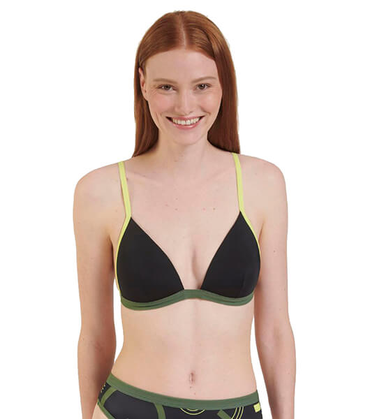 Bikini Top Sloggi Shore Marina Grande Pu Μαυρο s Γυναικα μαγιο PL3