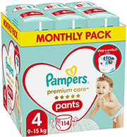 panes pampers premium pants no4 9 15kg 114tmx monthly pack photo