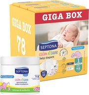 septona calm n care panes newborn no1 2 5kg 78 3x26tem giga box doro krema sygkamatos 250ml