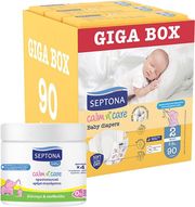 septona calm n care panes mini no2 3 6kg 90pcs 3x30tem giga box doro krema sygkamatos 250ml