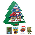 funko pocket pop 4 pack marvel happy holidays tree box vinyl figures keychain extra photo 1