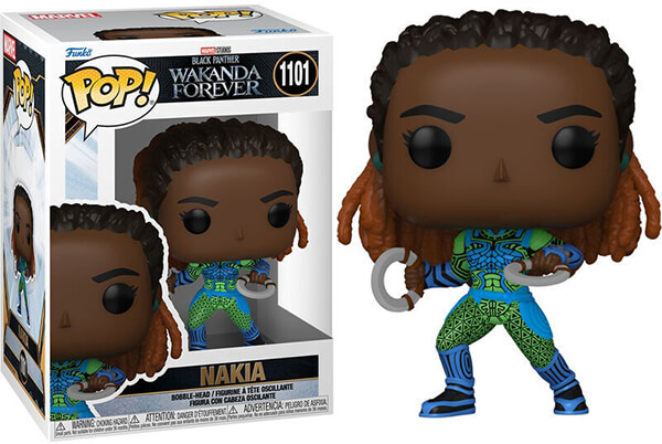 FUNKO POP! MARVEL: BLACK PANTHER WAKANDA FOREVER - NAKIA #1101 BOBBLE-HEAD  VINYL FIGURE