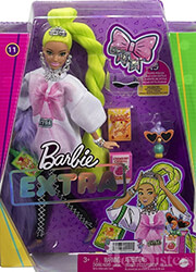 mattel barbie extra neon green hair hdj44 photo