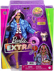 mattel barbie extra basketball doll jersey dress accessories with pet corgi hdj46 photo