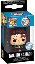 funko pocket pop demon slayer s2 tanjiro kamado bloody vinyl figure keychain photo