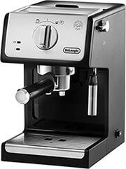 delonghi ecp3321bk lever espresso machine silver black photo