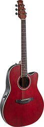 ilektroakoystiki kithara applause by ovation ab24ii cs mid cutaway ruby red satin ab24 2s photo