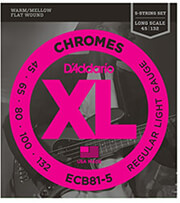 xordes ilektrikoy mpasoy d addario ecb81 5 chromes 5 string photo