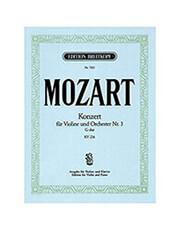 wolfgang amadeus mozart concerto n3 g dur kv 216 for violin ekdoseis breitkopf photo