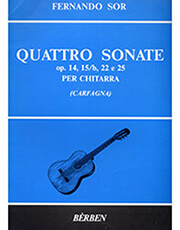 sor fernando quattro sonate op 14 15b 22 e 25 per chitarra photo