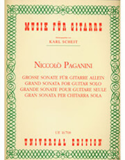 paganini niccolo grand sonata for guitar solo photo