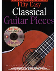 fifty easy classical guitar pieces photo