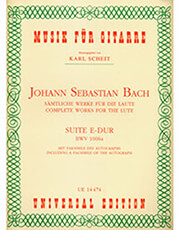 bach js suite e dur bwv 1006a including a fascimile of the autograph photo