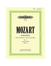 wolfgang amadeus mozart concerto n5 a dur kv 219 for violin ekdoseis peters photo