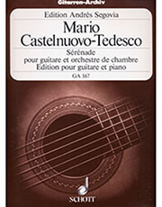 castelnuovo tedesco mario serenade pour guitare et orchestre de chambre photo