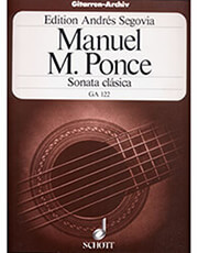 ponce manuel m sonata clasica edition andres segovia photo