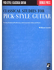 classical studies for pick style guitar leavitt william photo