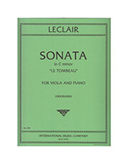 leclair sonata in c minor le tombeau photo