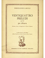 carulli ferdinado ventiquattro preludi op 114 per chitarra photo