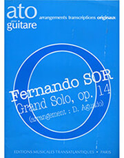 sor fernando grand solo op 14 arrangement d aguado photo