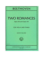 beethoven two romances for viola opus 40 50 photo