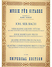 bach js four short easy pieces from the notebook for anna magdalena bach photo