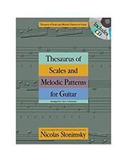 nicolas slonimsky thesaurus of scales melodic patterns for guitar book cd photo