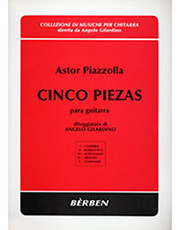 piazzola astor cinco piezas para guitarra photo