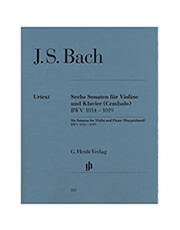 bach six sonatas for violin piano harpsichord photo