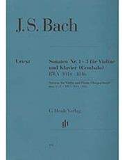 johann sebastian bach sonatas for violin and piano harpsichord ekdoseis henle verlag urtext photo