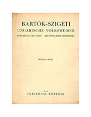 bela bartok hungarian folk tunes for violin and piano photo