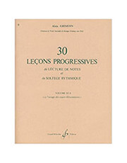 grimoin alain 30 lecons progressives de lecture de notes et de solfege vol 3a photo