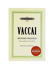 nicola vaccai metodo pratico for medium voice bk cd photo