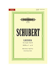 franz schubert lieder high voice band 3 new edition ekdoseis peters photo