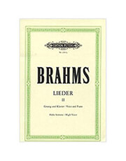 brahms lieder n2 high voice ekdoseis peters photo