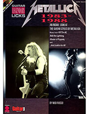 metallica 1983 1988 guitar legendary licks photo