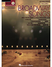 broadway songs for female singers book cd photo