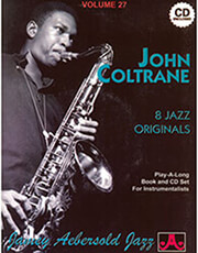 aebersold john coltrane 8 jazz originals vol 27 cd photo