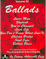 aebersold ballads vol 32 cd photo