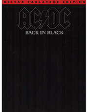 ac dc back in black guitar tablature photo