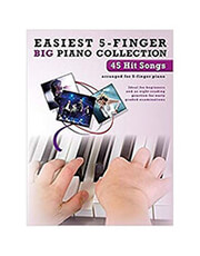 easiest 5 finger big piano collection 45 hit songs photo