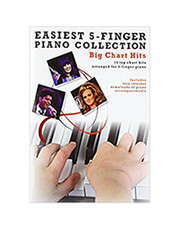 easiest 5 finger piano collection big chart hits photo