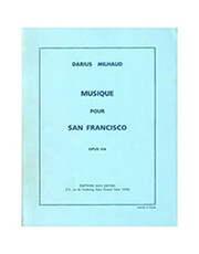 milhaud  musique pour sfrancisco op436 photo