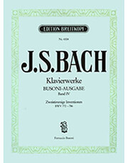 jsbach klaviewerke busoni ausgabe band iv zweistimmige inventionen ekdoseis breitkopf photo