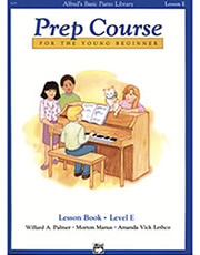 alfred s basic piano library prep course lesson book level e photo