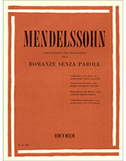 felix mendelssohn romanze senza parole composizioni per pianoforte vol i ekdoseis ricordi photo