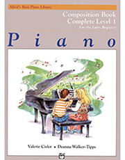 alfred s basic piano library composition book complete level 1 photo