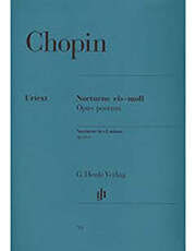 chopin nocture c min oppost ekdoseis henle verlag urtext photo