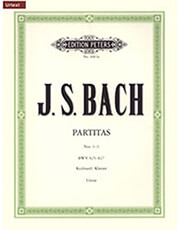 js bach partitas nos 1 3 bwv 825 827 urtext ekdoseis peters photo