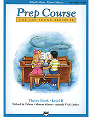 alfred s basic piano library prep course theory book level b photo